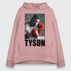 Толстовка оверсайз женская Mike Tyson, цвет: пыльно-розовый
