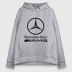 Толстовка оверсайз женская AMG, цвет: меланж
