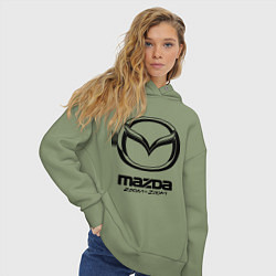 Толстовка оверсайз женская Mazda Zoom-Zoom, цвет: авокадо — фото 2