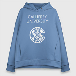 Толстовка оверсайз женская Galligrey University, цвет: мягкое небо