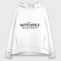 Толстовка оверсайз женская The Witcher 3, цвет: белый