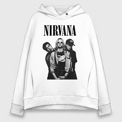 Толстовка оверсайз женская Nirvana Group, цвет: белый