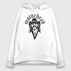 Толстовка оверсайз женская Motorhead Rocker, цвет: белый