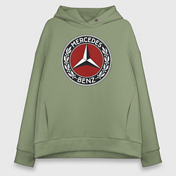 Толстовка оверсайз женская Mercedes-Benz, цвет: авокадо