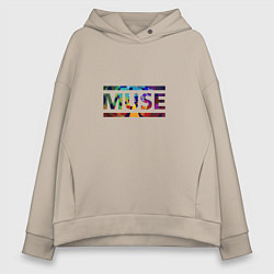 Толстовка оверсайз женская Muse Colour, цвет: миндальный