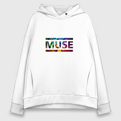 Толстовка оверсайз женская Muse Colour, цвет: белый