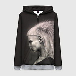 Толстовка на молнии женская Die Antwoord GIrl, цвет: 3D-меланж