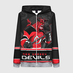 Женская толстовка на молнии New Jersey Devils