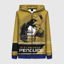 Женская толстовка на молнии Pittsburgh Penguins