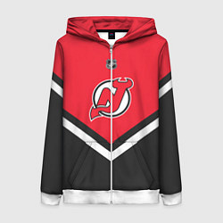 Женская толстовка на молнии NHL: New Jersey Devils