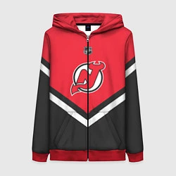 Женская толстовка на молнии NHL: New Jersey Devils