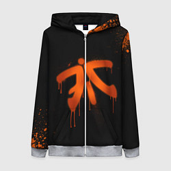 Толстовка на молнии женская Fnatic: Black collection, цвет: 3D-меланж