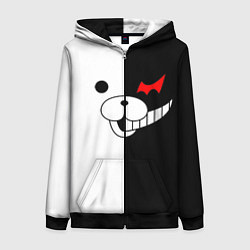 Толстовка на молнии женская Monokuma, цвет: 3D-черный