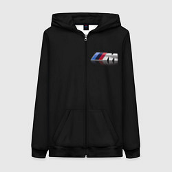 Толстовка на молнии женская BMW motorsport, цвет: 3D-черный