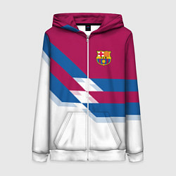 Женская толстовка на молнии Barcelona FC: White style