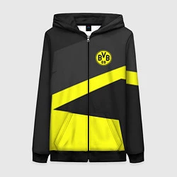 Женская толстовка на молнии FC Borussia: Sport Geometry
