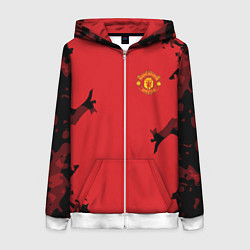 Женская толстовка на молнии FC Manchester United: Red Original