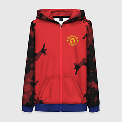 Женская толстовка на молнии FC Manchester United: Red Original