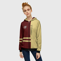 Толстовка на молнии женская Cadillac, цвет: 3D-черный — фото 2