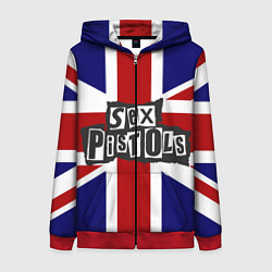 Женская толстовка на молнии Sex Pistols UK