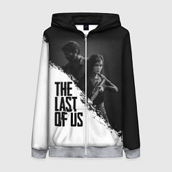 Толстовка на молнии женская The Last of Us: White & Black, цвет: 3D-меланж
