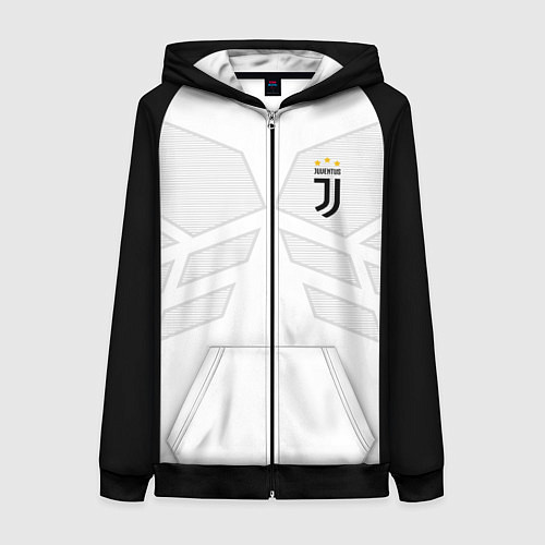 Женская толстовка на молнии JUVENTUS SPORT / 3D-Черный – фото 1