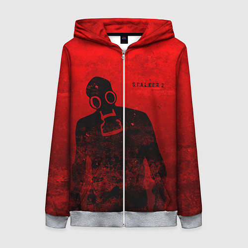 Женская толстовка на молнии STALKER 2 / 3D-Меланж – фото 1