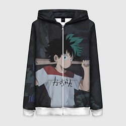 Толстовка на молнии женская Изуку, цвет: 3D-белый