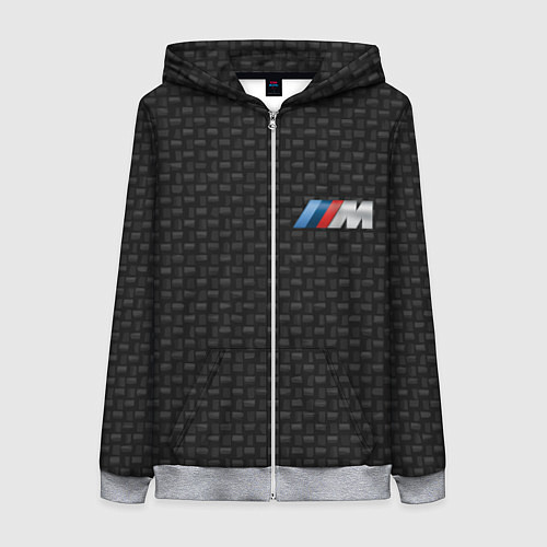 Женская толстовка на молнии BMW / 3D-Меланж – фото 1