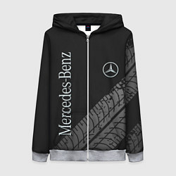 Толстовка на молнии женская Mercedes AMG: Street Style, цвет: 3D-меланж