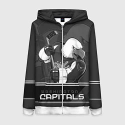 Женская толстовка на молнии Washington Capitals: Mono