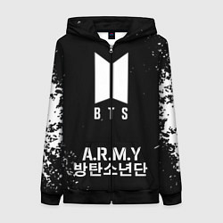 Женская толстовка на молнии BTS ARMY