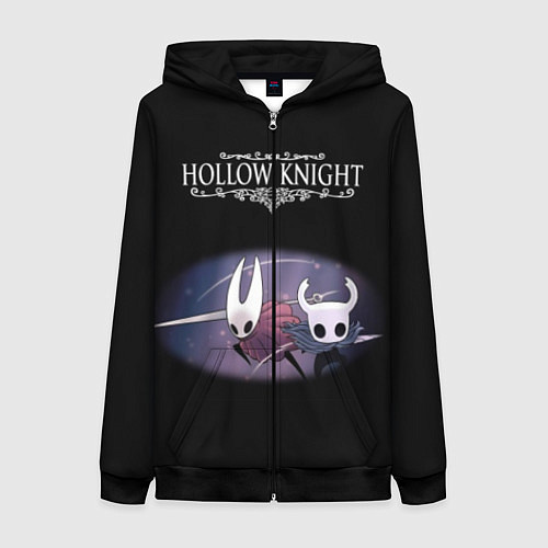 Женская толстовка на молнии Hollow Knight / 3D-Черный – фото 1