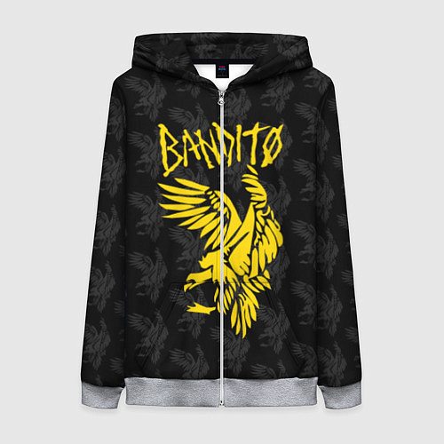 Женская толстовка на молнии TOP: BANDITO / 3D-Меланж – фото 1