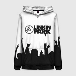 Толстовка на молнии женская LINKIN PARK, цвет: 3D-черный