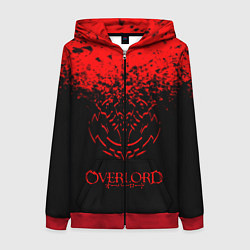 Толстовка на молнии женская Overlord, цвет: 3D-красный