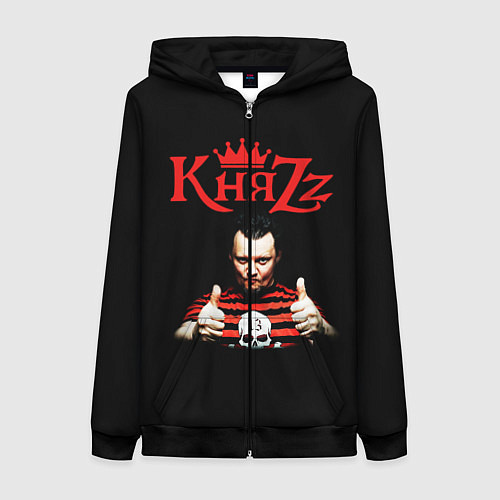 Женская толстовка на молнии Князь / 3D-Черный – фото 1