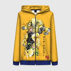 Толстовка на молнии женская JoJo Bizarre Adventure, цвет: 3D-синий
