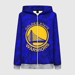 Толстовка на молнии женская GOLDEN STATE WARRIORS, цвет: 3D-меланж