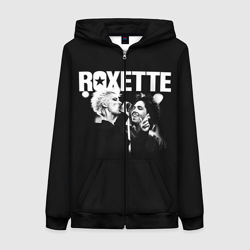 Женская толстовка на молнии Roxette / 3D-Черный – фото 1