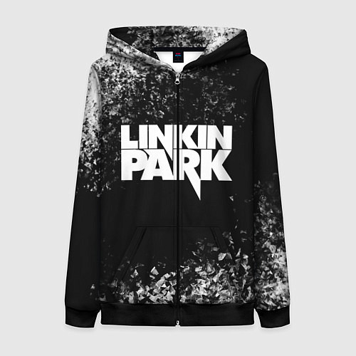 Женская толстовка на молнии Linkin Park / 3D-Черный – фото 1