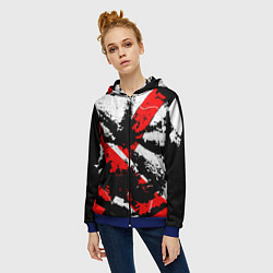 Толстовка на молнии женская DARK SIDE10, цвет: 3D-синий — фото 2