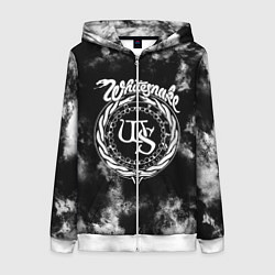 Толстовка на молнии женская Whitesnake, цвет: 3D-белый