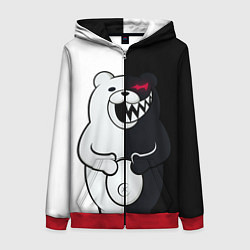 Толстовка на молнии женская MONOKUMA, цвет: 3D-красный
