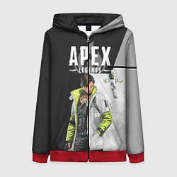 Толстовка на молнии женская Apex Legends, цвет: 3D-красный