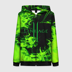 Толстовка на молнии женская LINEAGE 2, цвет: 3D-черный