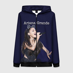 Толстовка на молнии женская Ariana Grande Ариана Гранде, цвет: 3D-черный