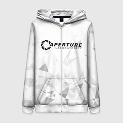 Толстовка на молнии женская PORTAL, цвет: 3D-белый