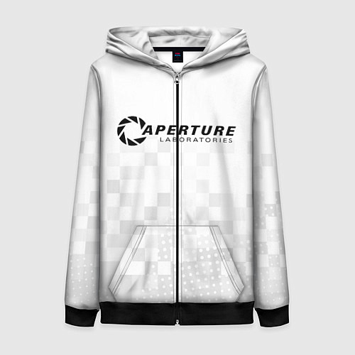 Женская толстовка на молнии PORTAL / 3D-Черный – фото 1