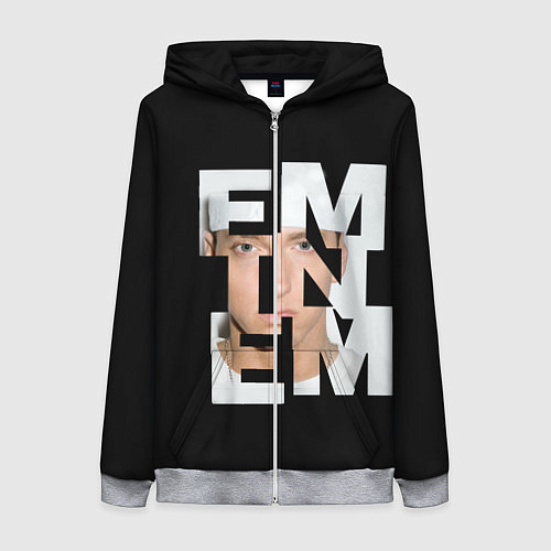 Женская толстовка на молнии Eminem / 3D-Меланж – фото 1